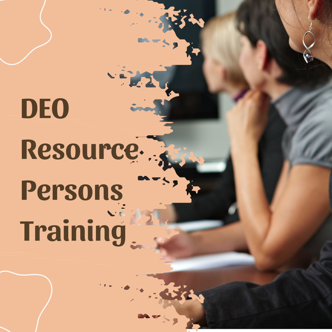 DEO Resource Persons Training